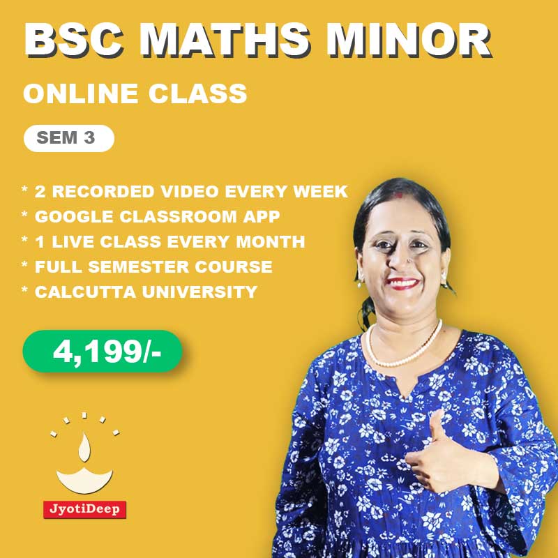 Calcutta University BSc Mathematics Minor Online Course 3rd Semester