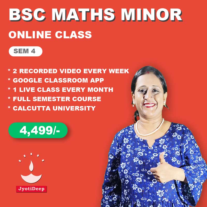 Calcutta University BSc Mathematics Minor Online Course 4th Semester